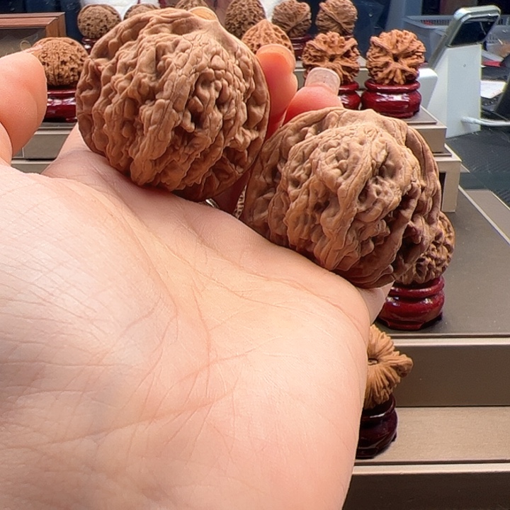 把件文玩核桃44 虎头 p-001