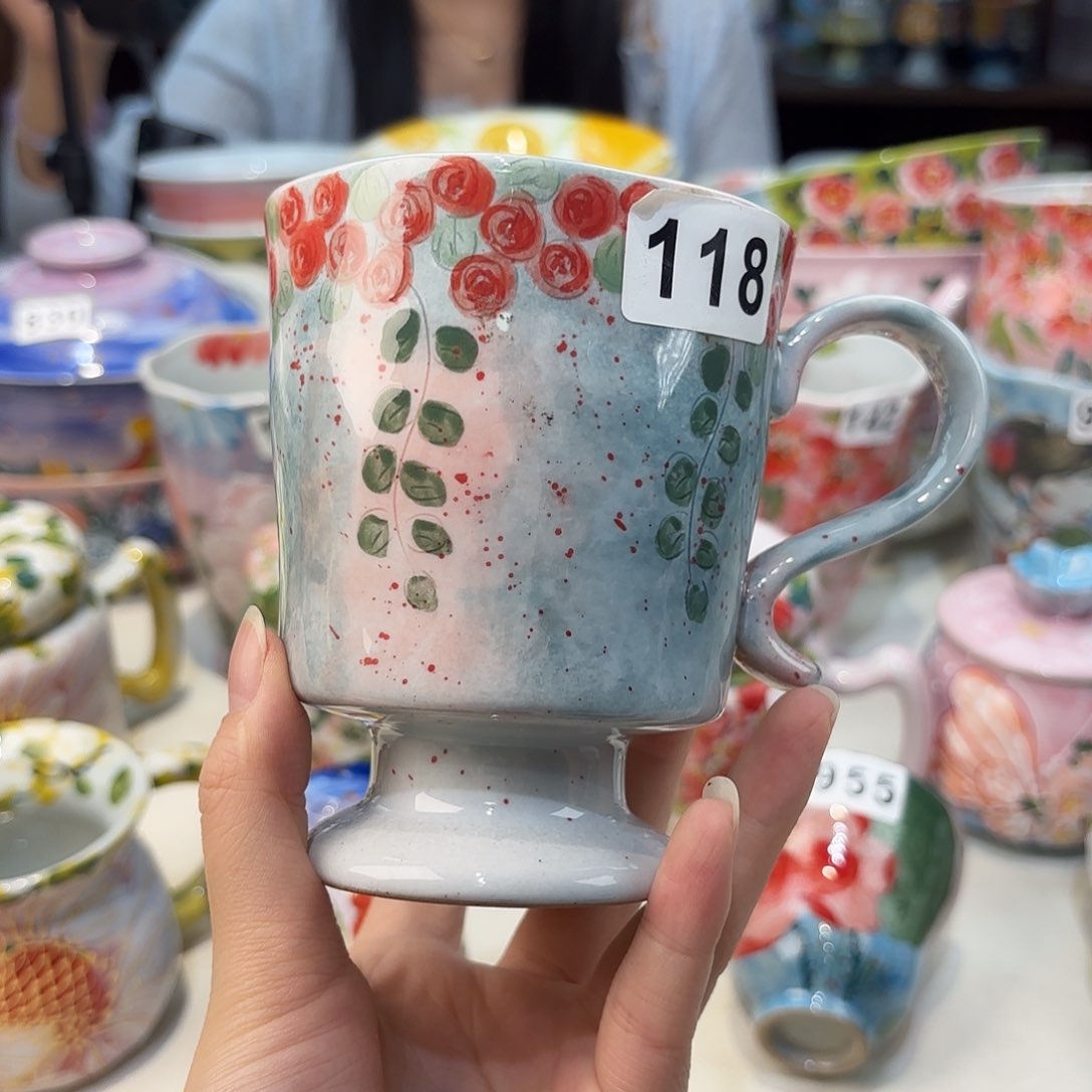瓷片景德镇手绘高温釉下彩陶瓷茶具