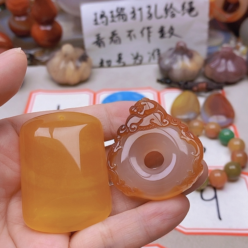 【闪购商品】未镶嵌玛瑙/玉髓珠宝半成品悟***极