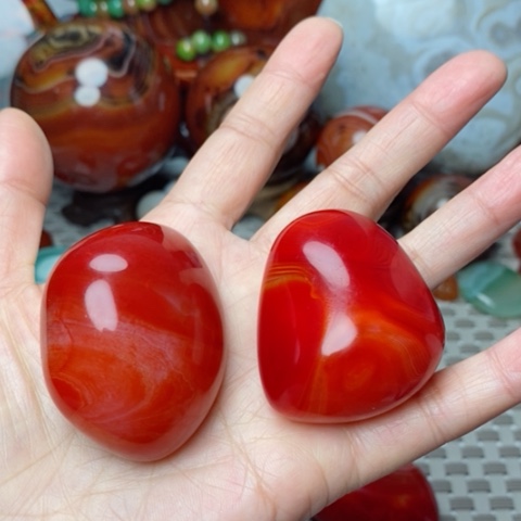 未镶嵌玛瑙/玉髓珠宝奇石彩***?打孔不退不换