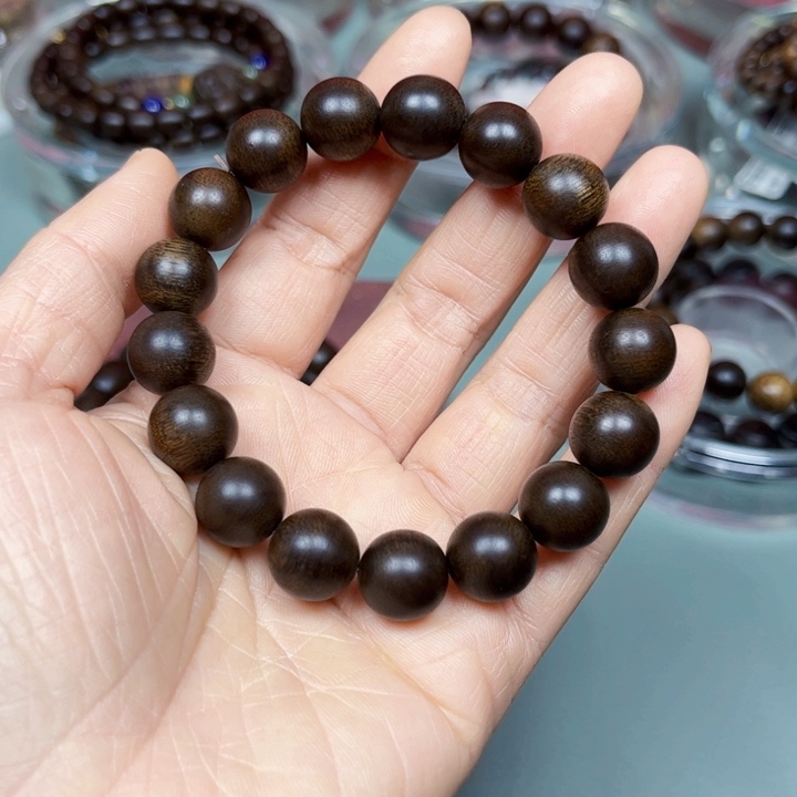 沉香手串越南白棋楠1.2沉水手串