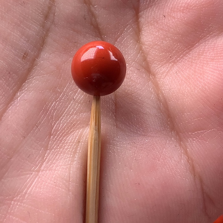 *****南红玛瑙未镶嵌圆珠10.4mm