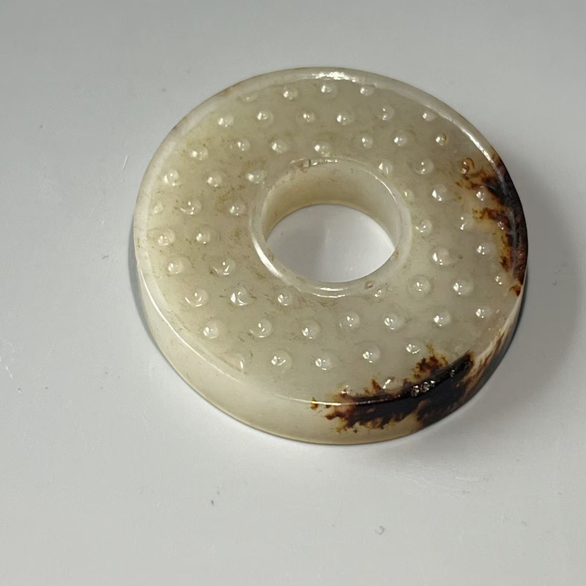 和田玉璧，挂件摆件