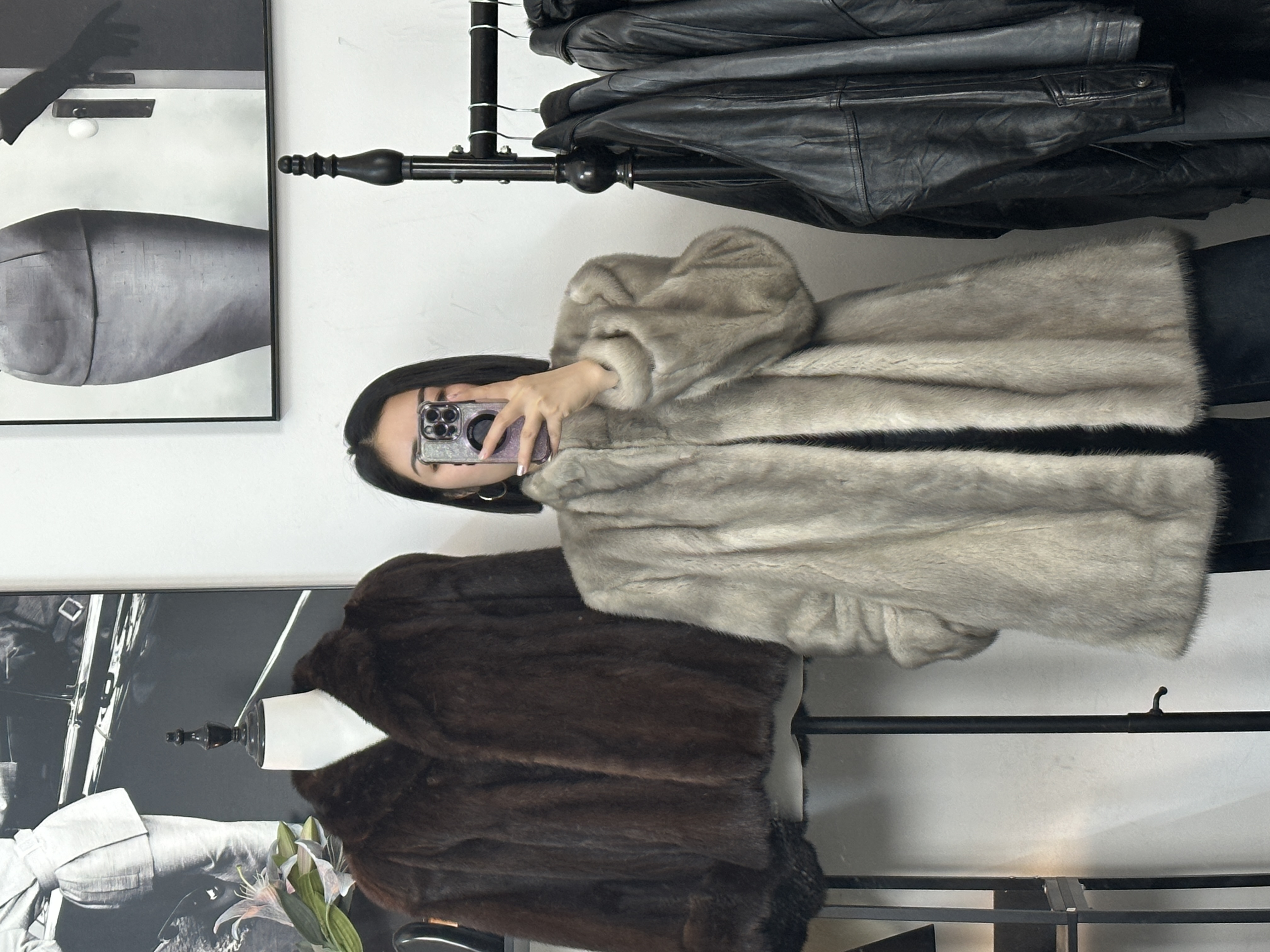 敏敏孤品买卖经典百搭复古皮衣 外套皮草大衣外套专场