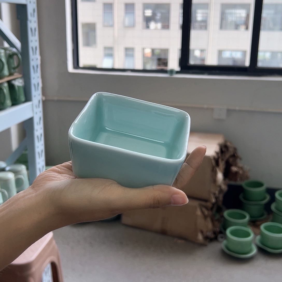 龙泉云间青瓷小米茶器