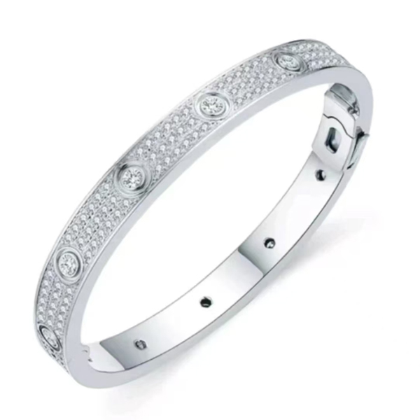 5-SZ2025新款满天星925银莫桑钻发夹时尚优雅