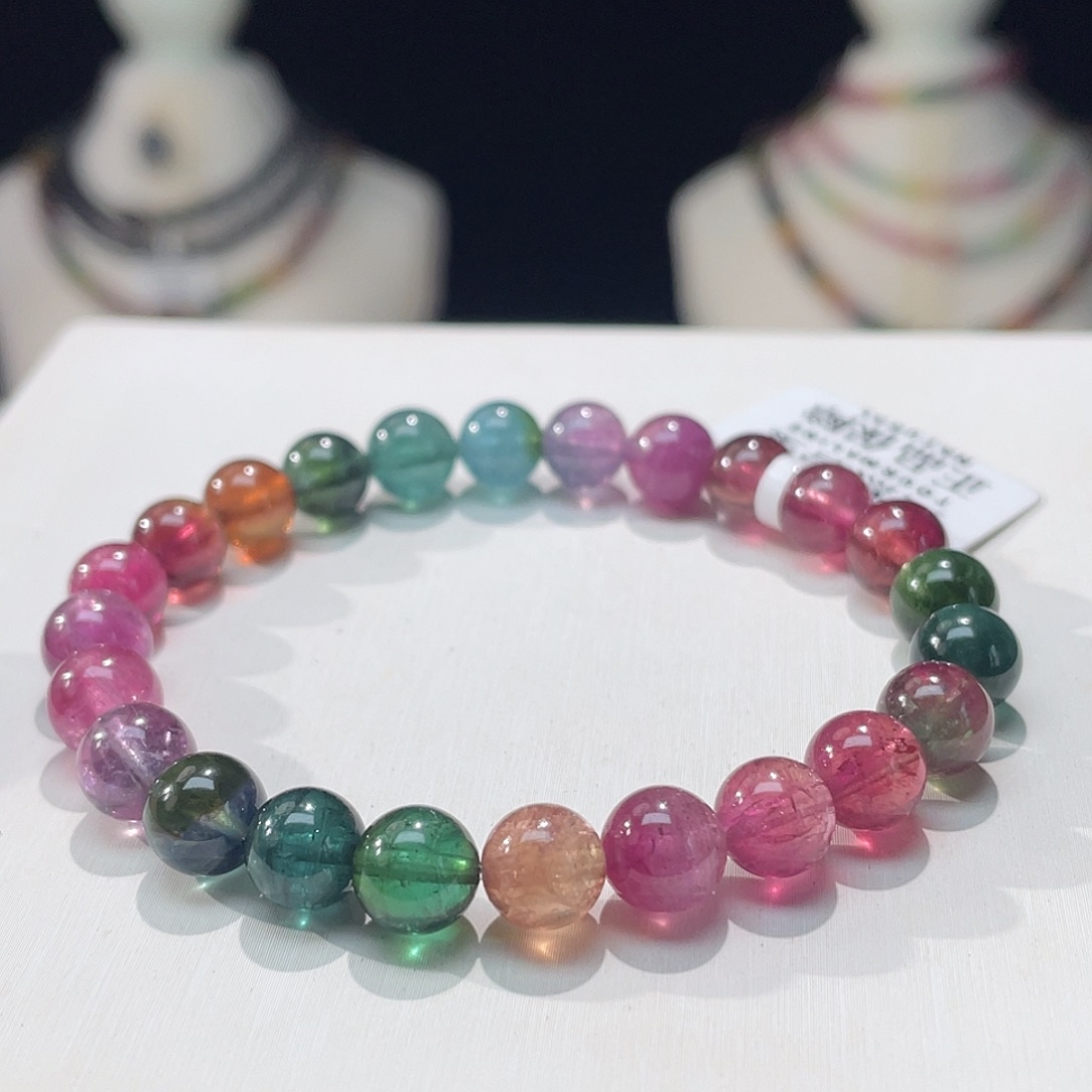 碧玺手串未镶嵌7.8mm±