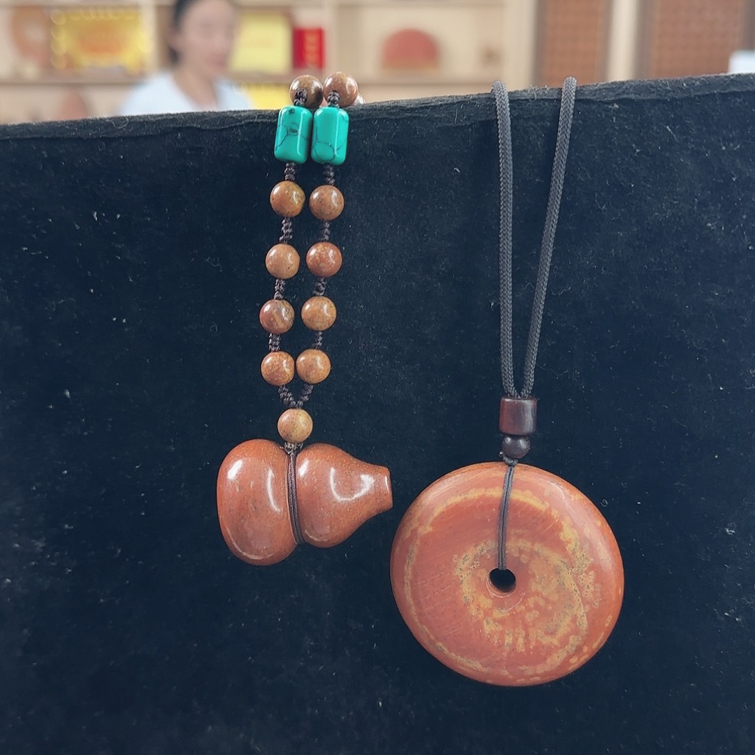 泗水砭石精品金刚结葫芦高货精挑（搭配大平安扣）