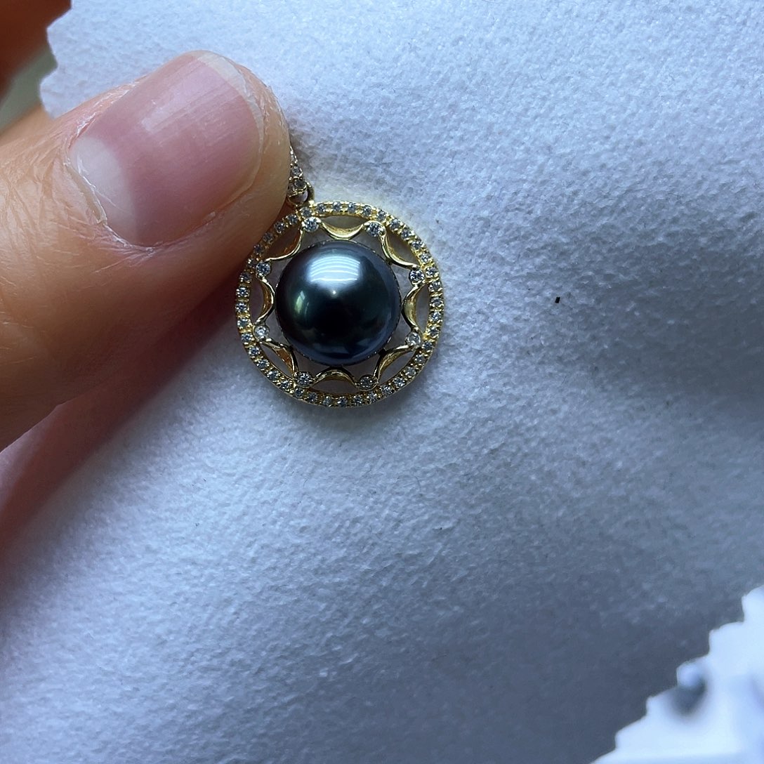 海水珍珠颈饰银S925镶嵌