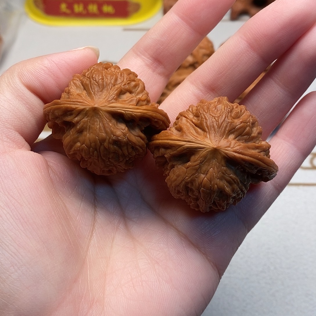 把件桃核42尺磨盘狮子头