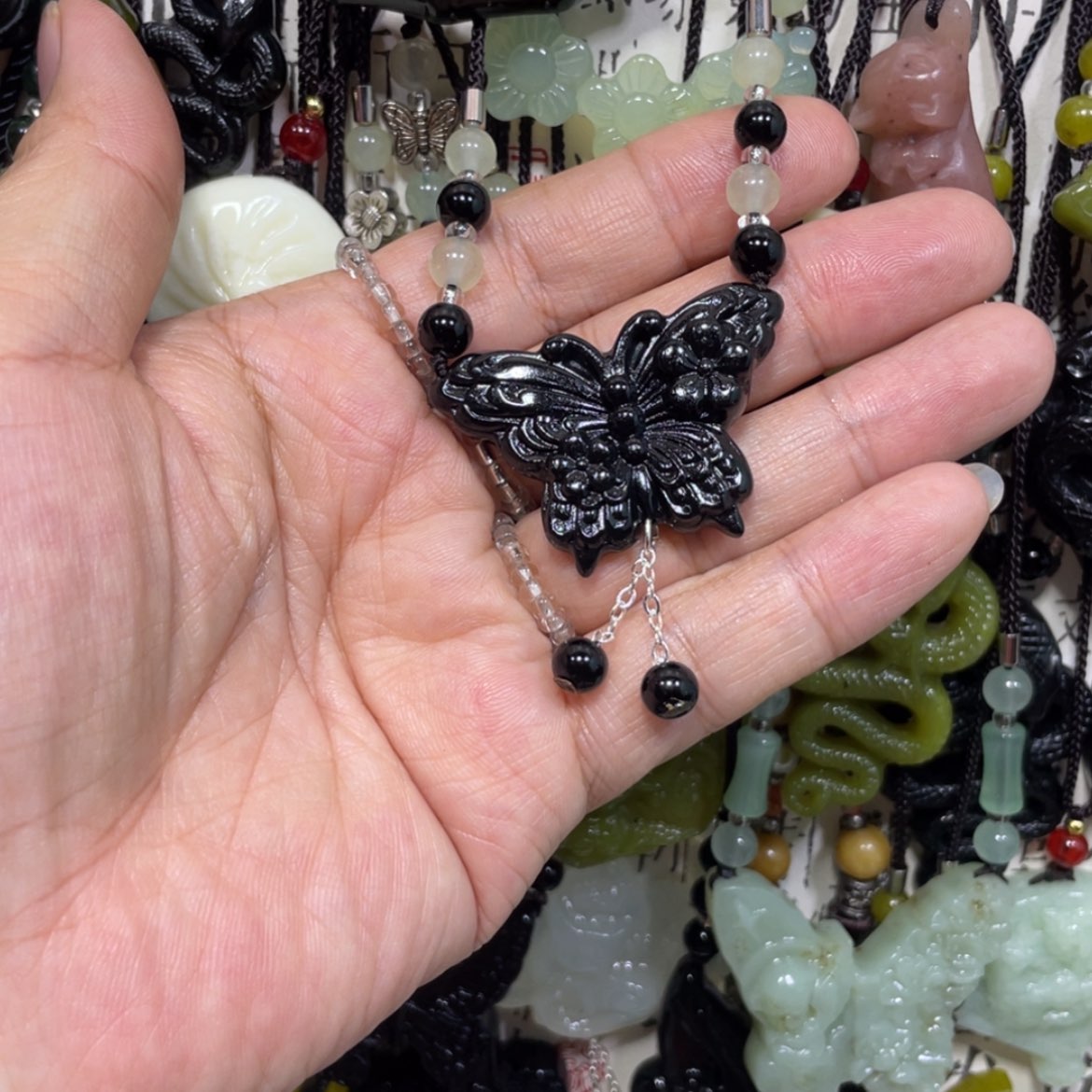 【闪购商品】岫玉颈饰未镶嵌25吊坠