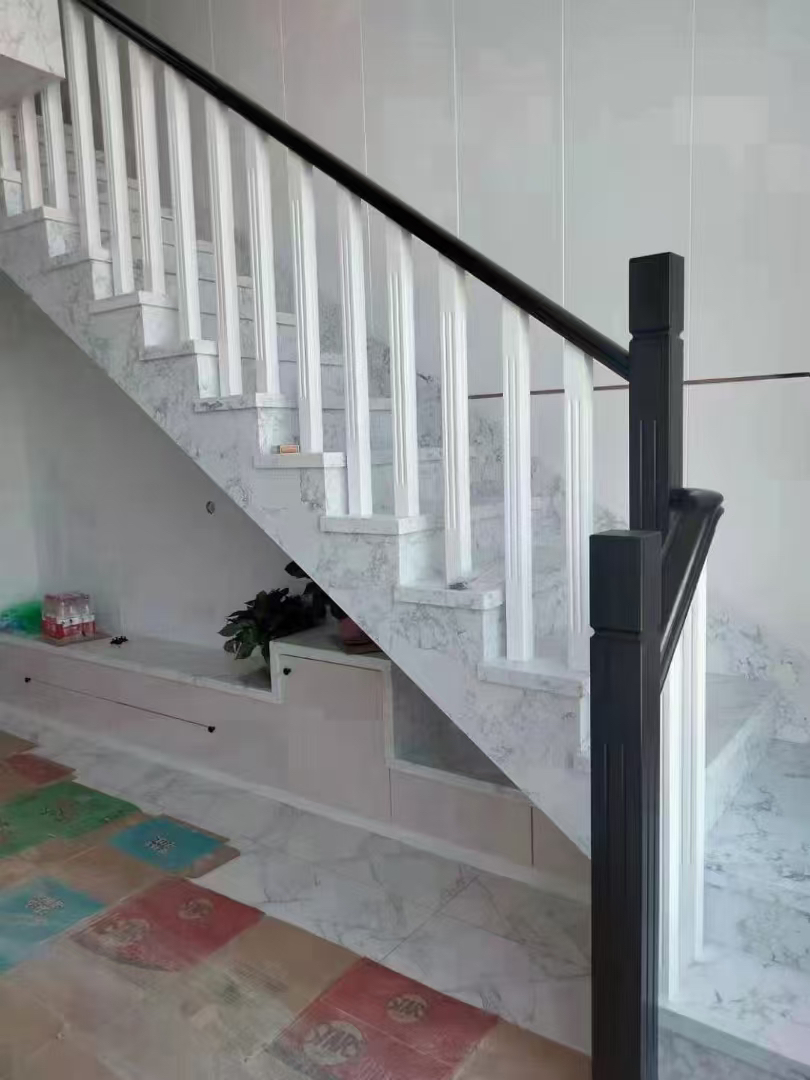 全国包邮泰国橡木烤漆铝合金工艺四方柱，别墅平层公寓楼梯扶手