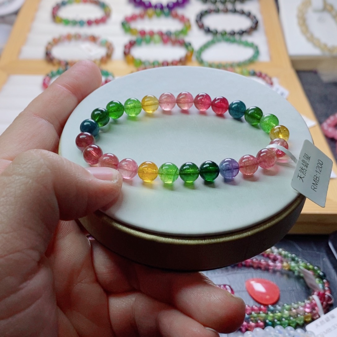 碧玺碧玺手链未镶嵌