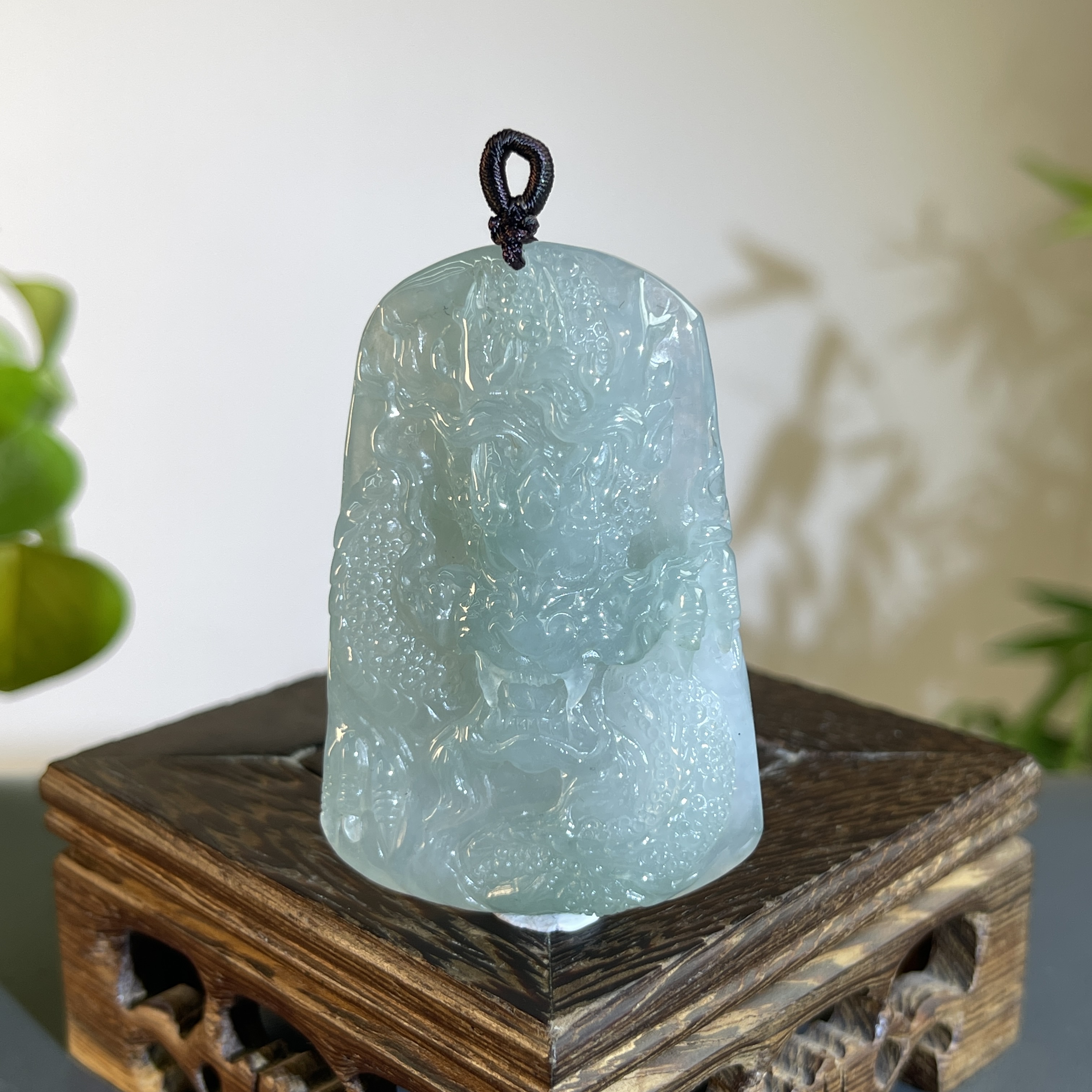 JTW22-100  天然翡翠缅甸A货 龙牌