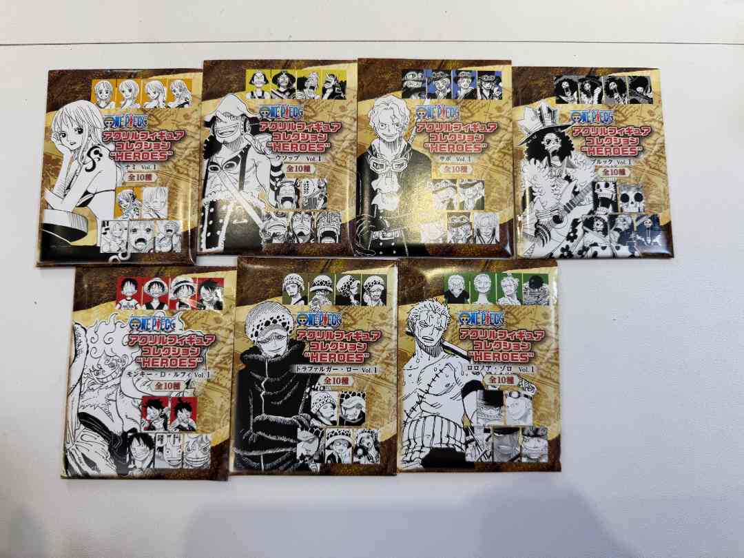 【海贼王】 索隆 罗 乔巴 路飞 萨博 乌索普 布鲁克原画亚克力立牌