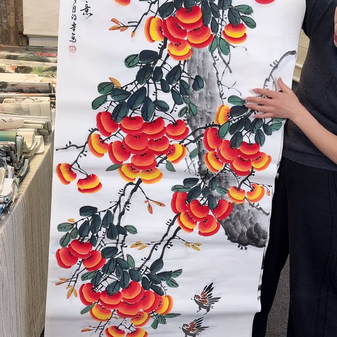 纯手绘国画作品好看四尺