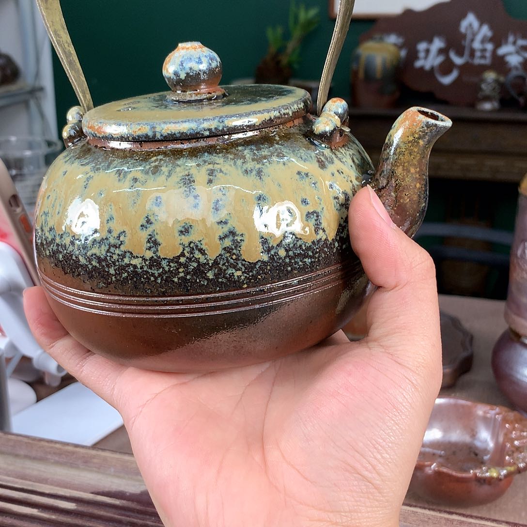 紫砂柴烧纯自然柴烧