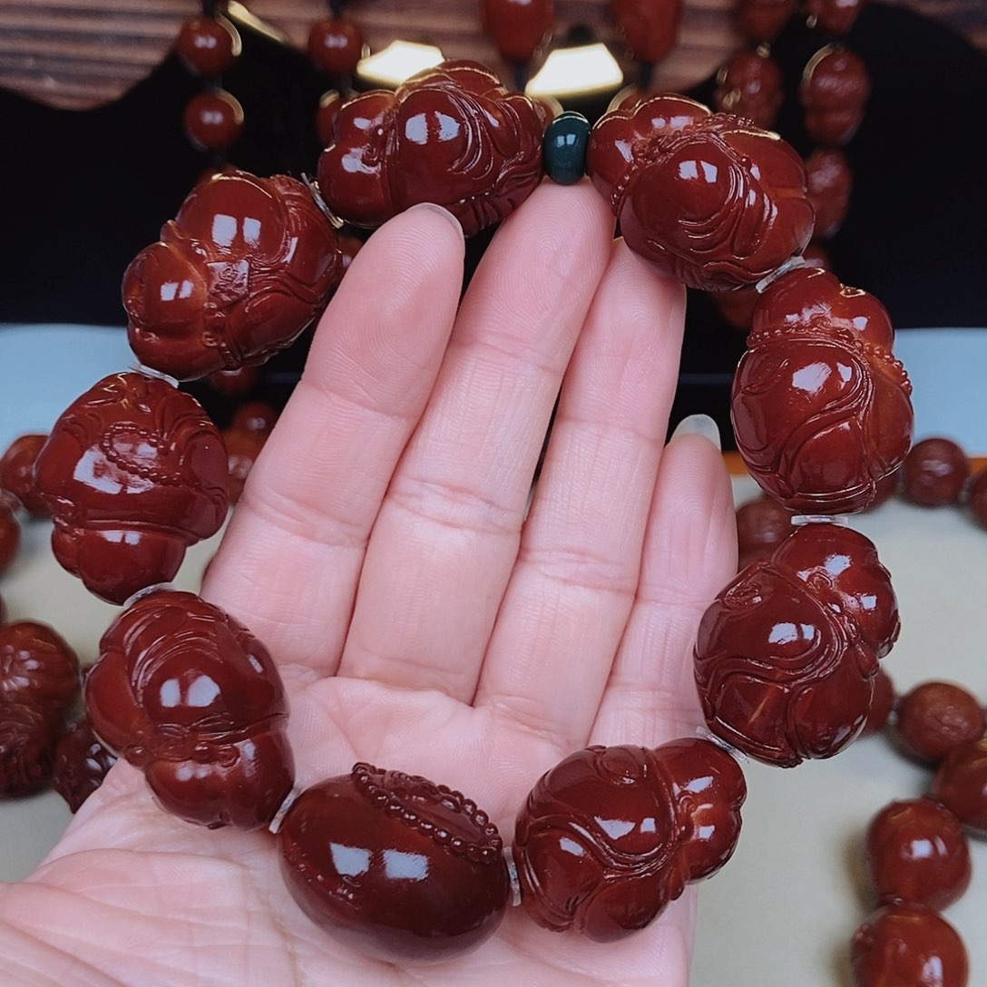 橄榄核吊坠弥勒佛