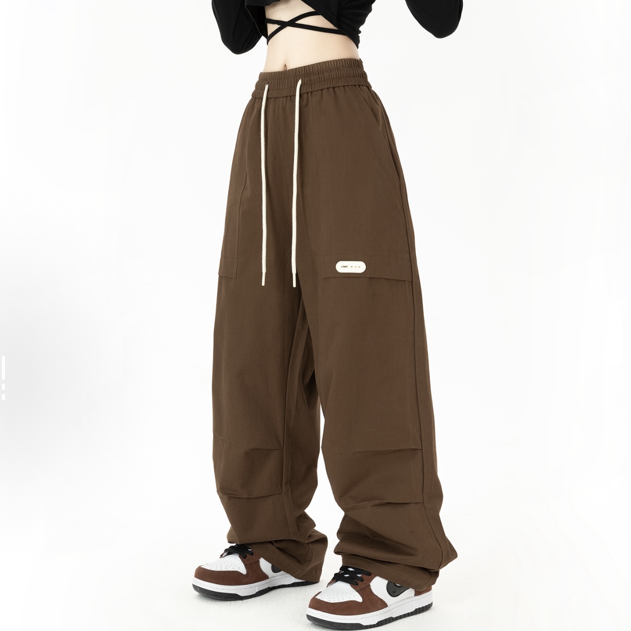 LT 山系户外纯棉水洗工装伞兵裤宽松休闲裤 男女同款