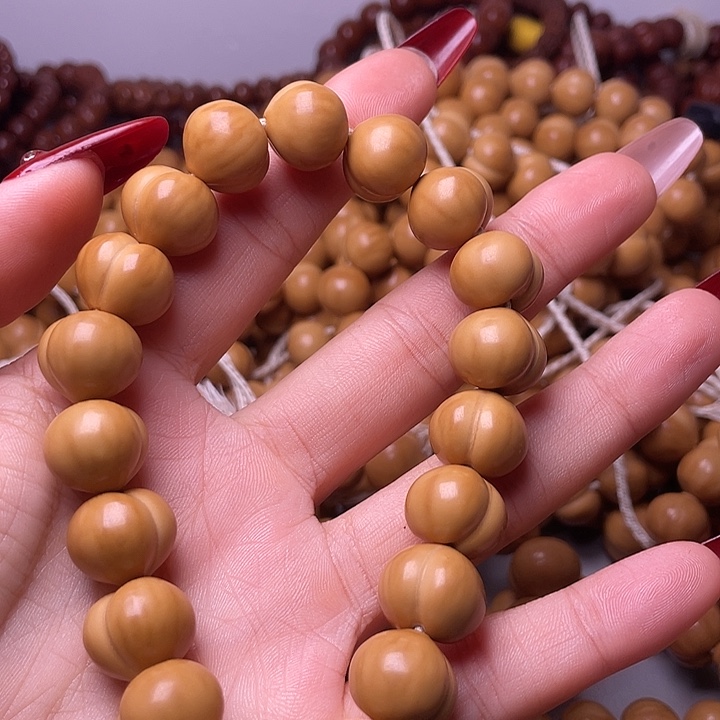 唯***一猴头核桃手串15尺寸镜面柯基屁桃手持全品无暇