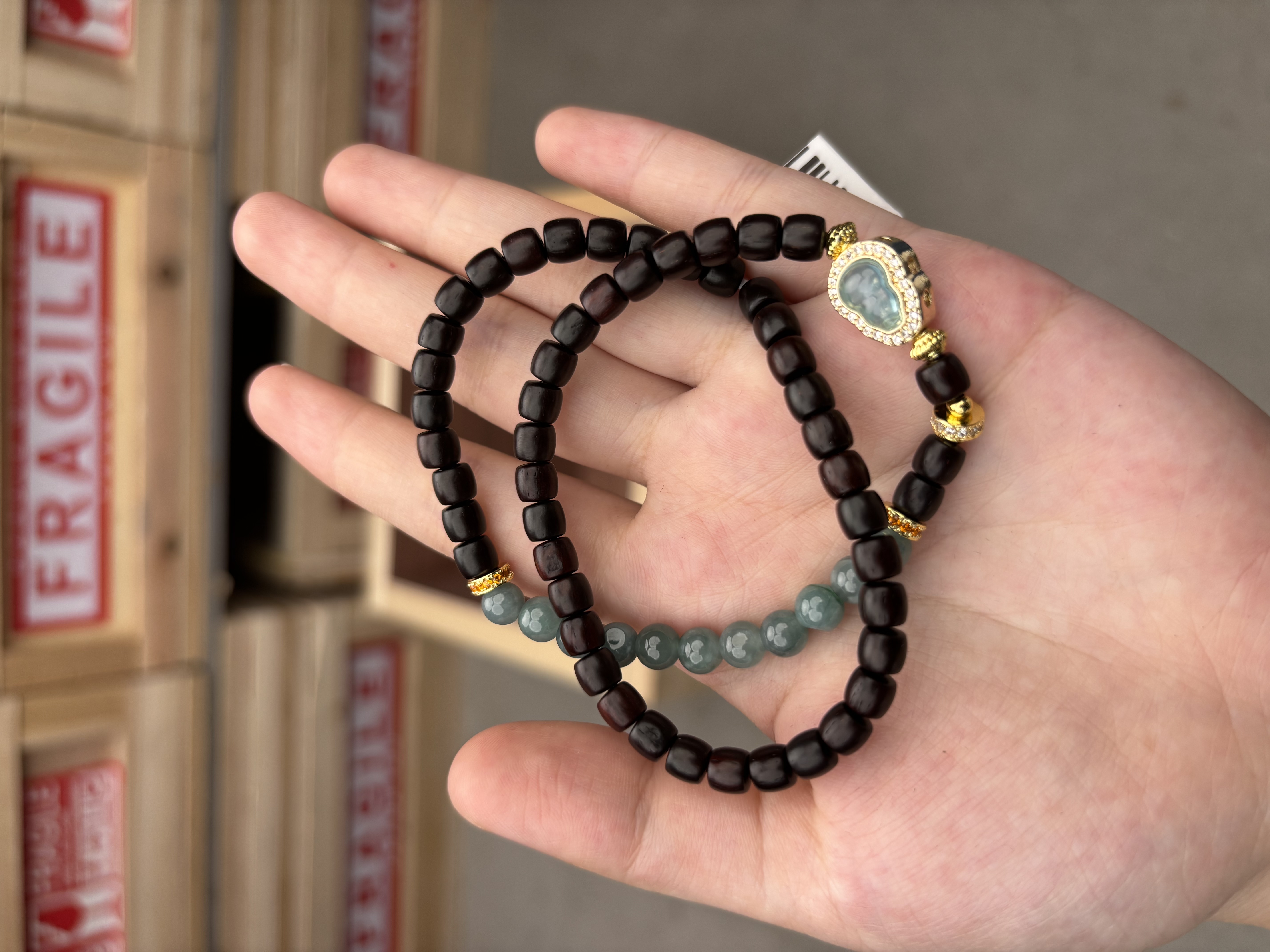 K0001  小叶紫檀双圈手串