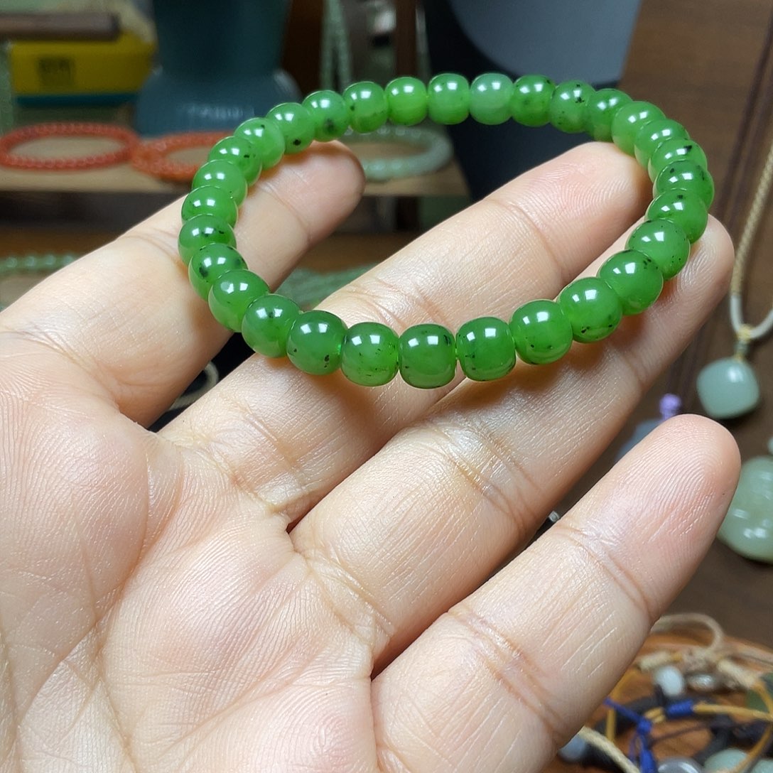 和田玉未镶嵌手串