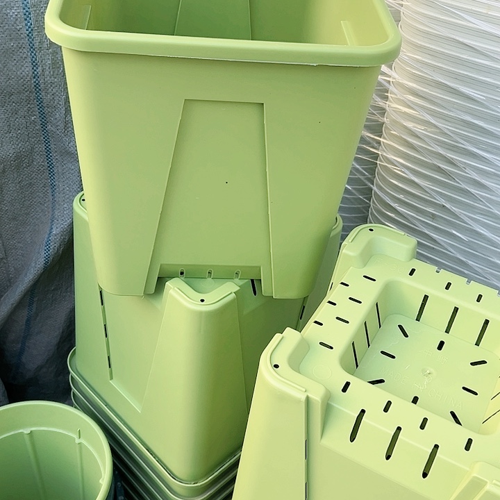 塑料方盆果绿F30#3个无托