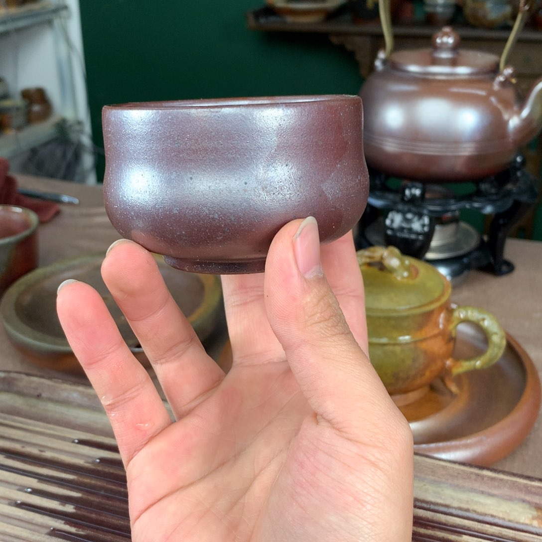 紫砂柴烧纯自然柴烧