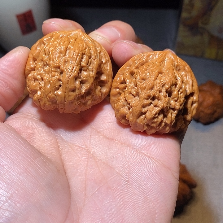 文玩核桃把件全品无修40尺平谷凹底