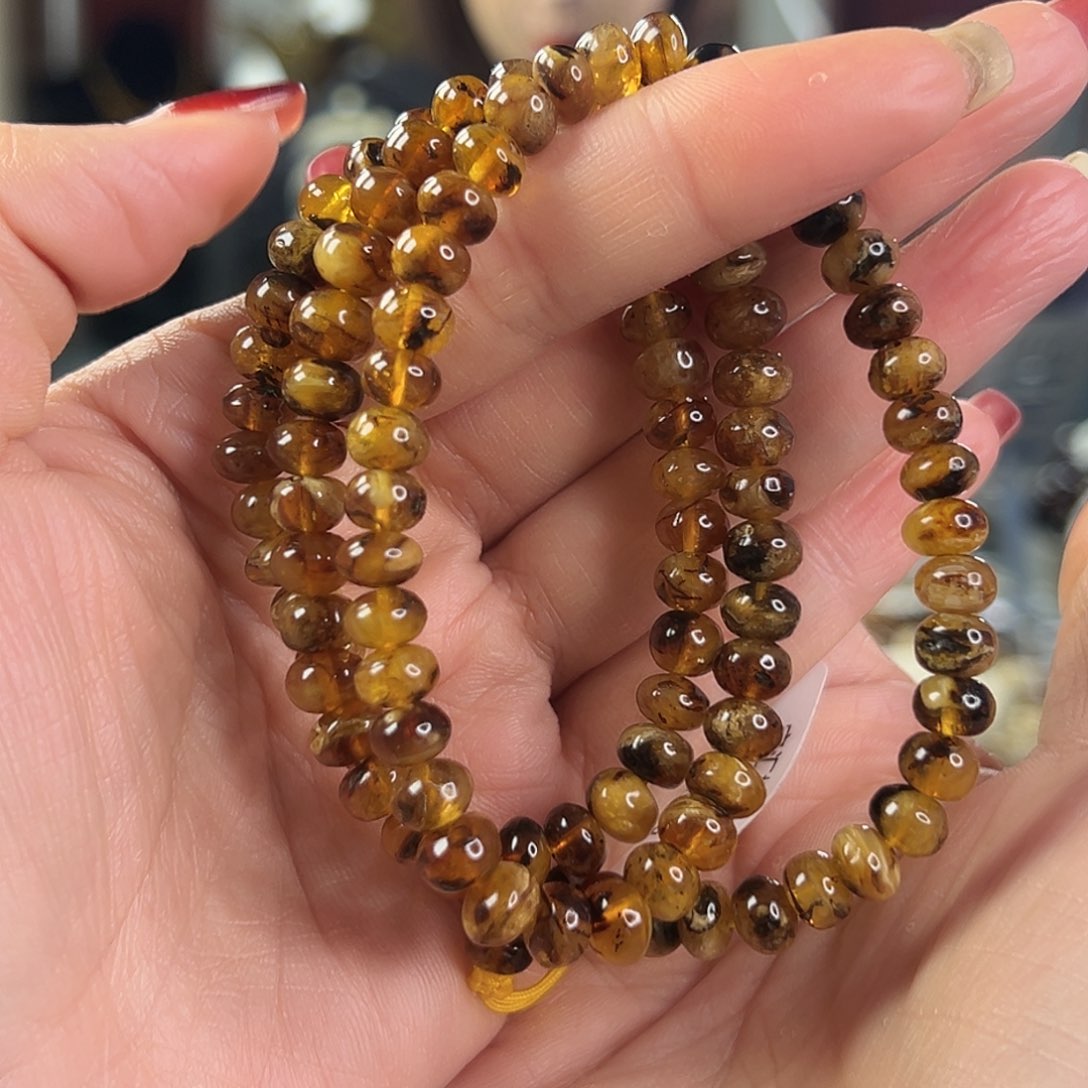 琥珀裸石未镶嵌抚顺琥珀20176七