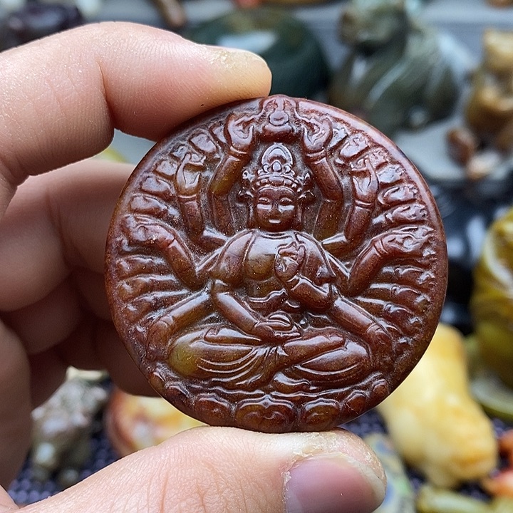 未镶嵌蛇纹石玉颈饰