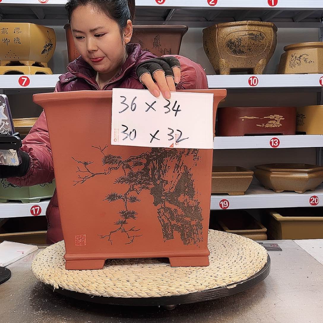 紫砂花盆紫砂花盆