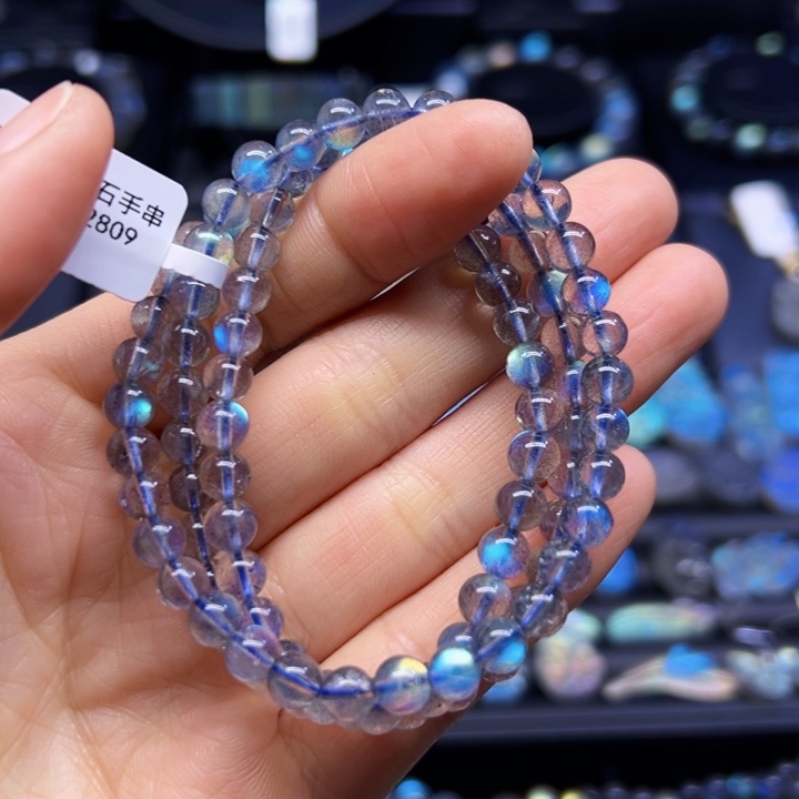 拉长石手串未镶嵌6左右