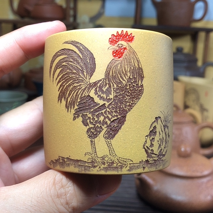 茶杯紫砂紫砂主人杯咖啡杯