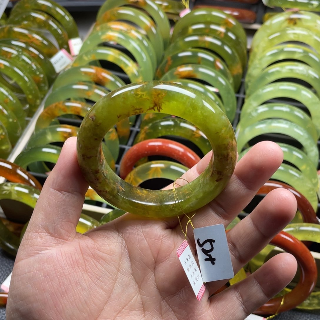 未镶嵌蛇纹石玉手镯