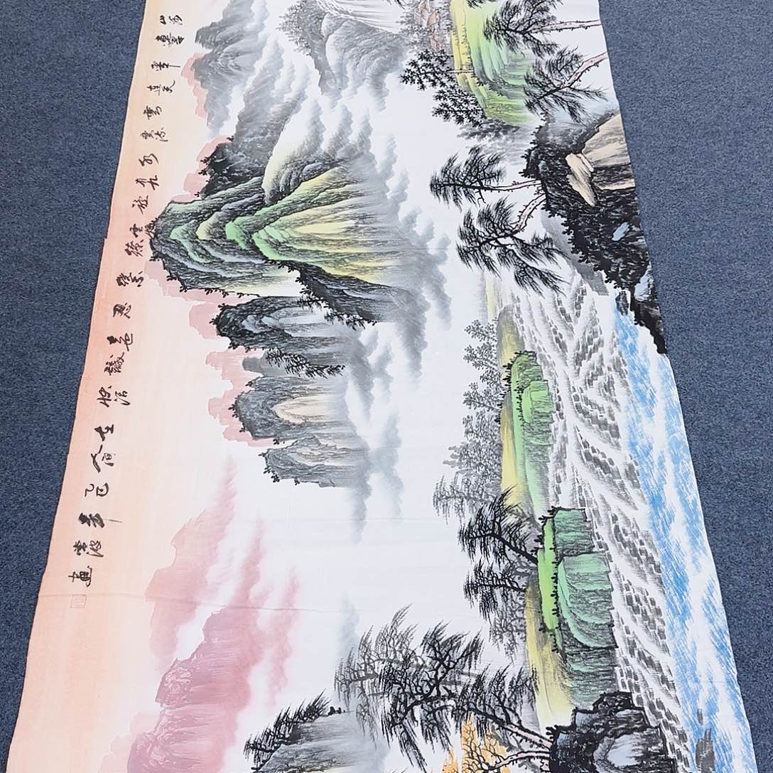 国画作品小姐姐放漏中
