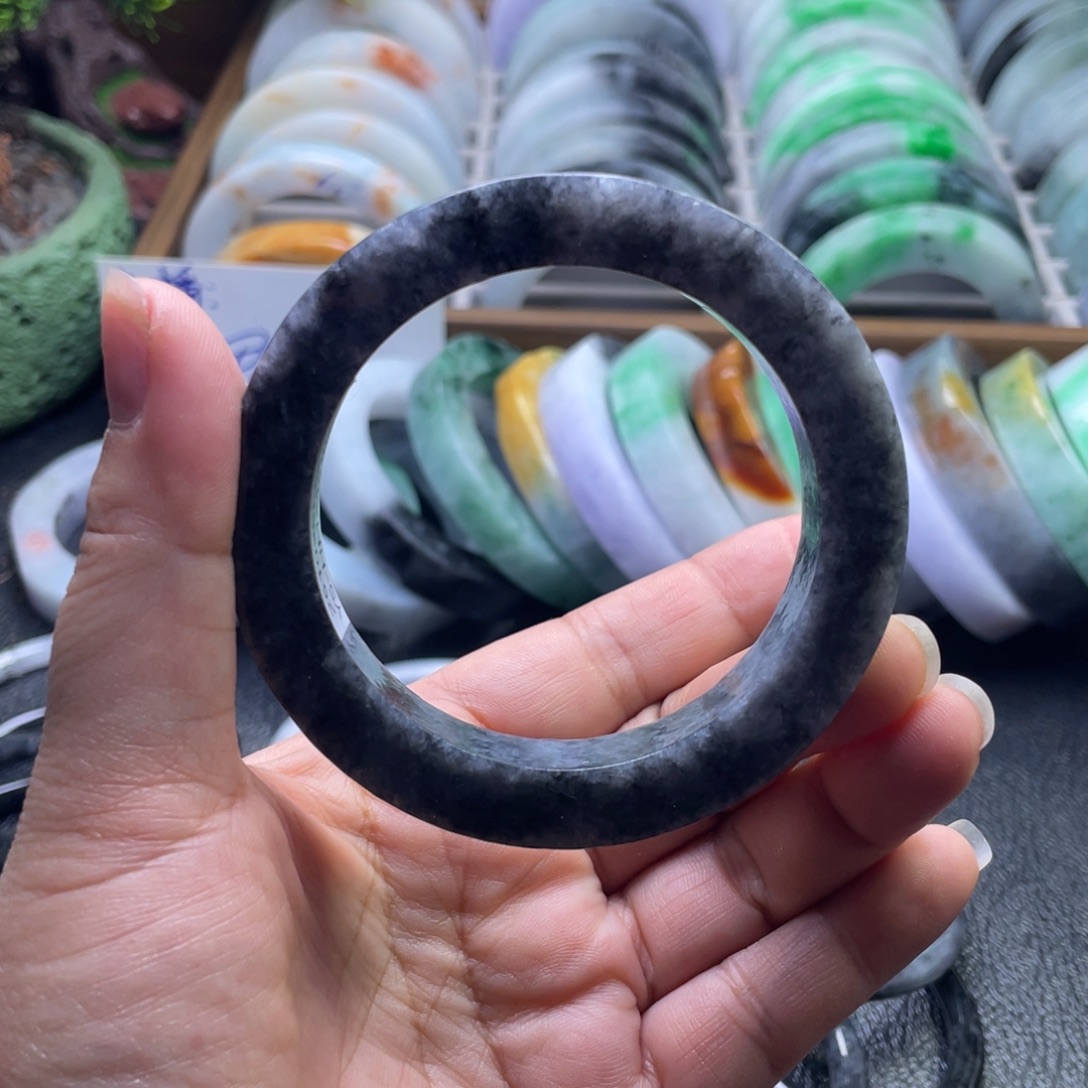 定制翡翠未镶嵌纯天然翡翠手镯定制