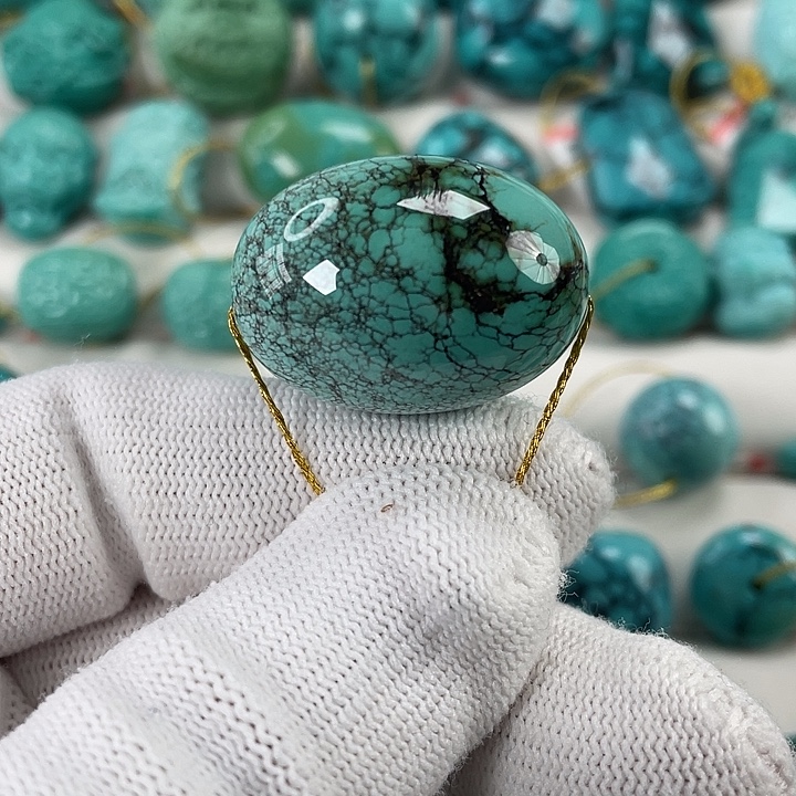 绿松石未镶嵌挂件直径20.4