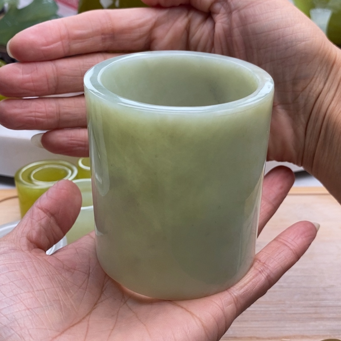 佐***夜岫玉未镶嵌四大名玉摆件