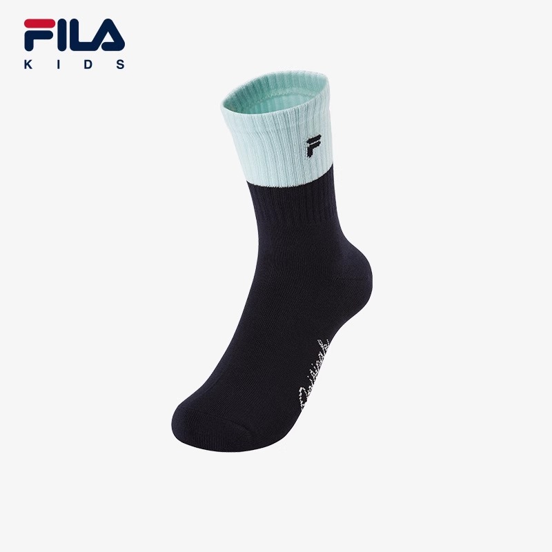 【斐乐儿童】2025年春季小童中腰袜透气舒适中筒袜棉袜袜子运动袜子