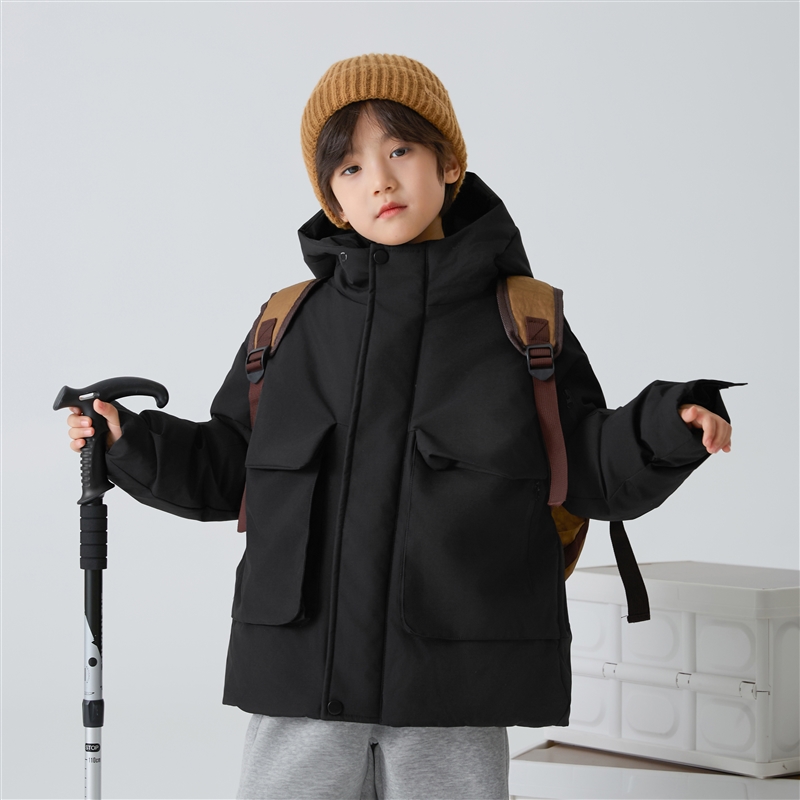 【大橘大利】海妈家男童三防防水防风防寒羽绒衣派克羽绒服|24de02