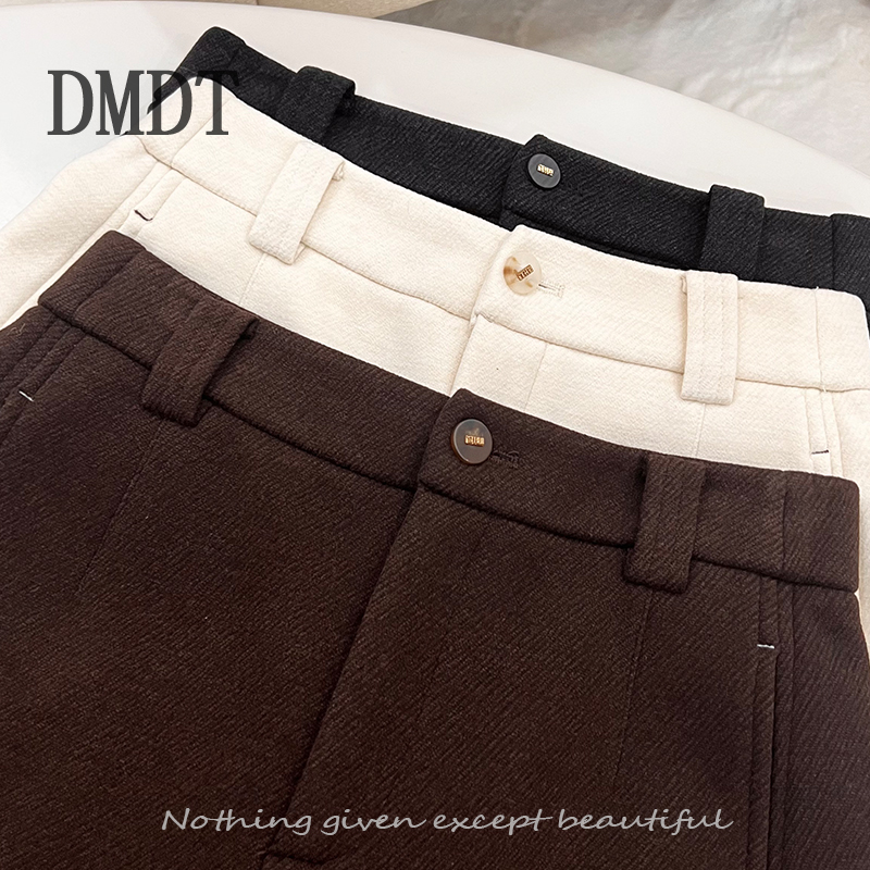 【DMDT服饰】2025冬季新品 “柔域”配腰带加绒加厚显瘦休闲裤25520-1