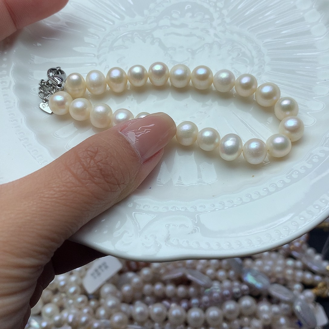 淡水珍珠7-8未镶嵌t70手链