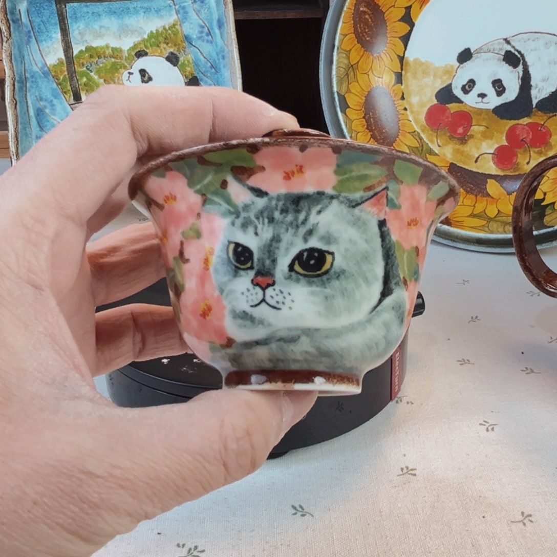 【闪购商品】摆件用****8壹夫手绘高温釉下彩