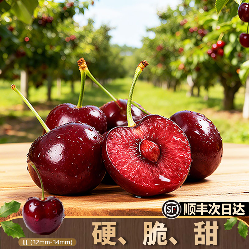 【现货顺丰明日达】4J智利进口空运桑提娜1-5斤装坏果包赔内附果径卡桑提娜樱桃智利共和国