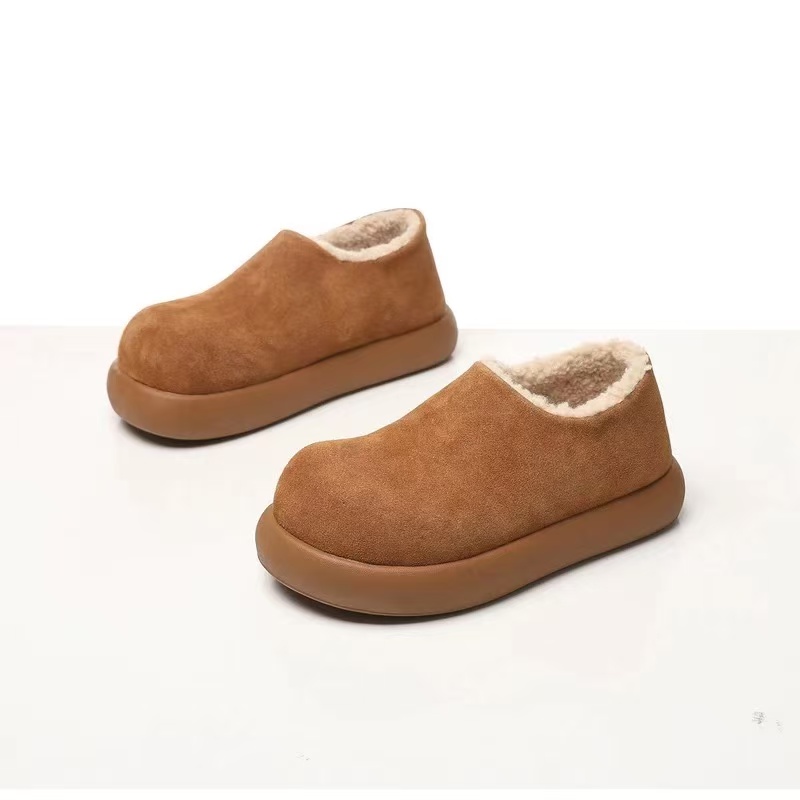 勃肯鞋冬季加绒防水厚底大土豆防滑全包保暖棉雪地靴