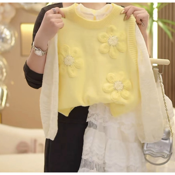 【现货现发】2025新款儿童时尚洋气百搭蕾丝甜美气质公主裙套装