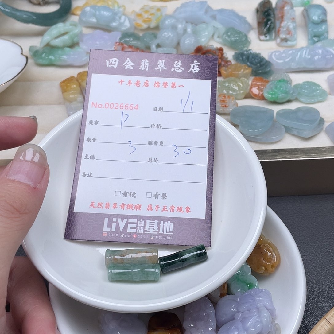 颈饰未镶嵌翡翠P***y