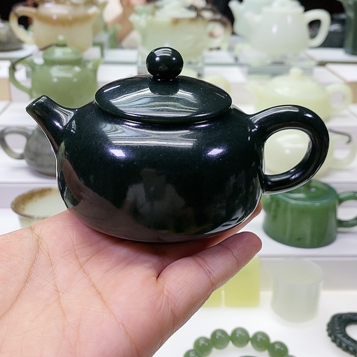 未镶嵌和田玉挂件茶壶