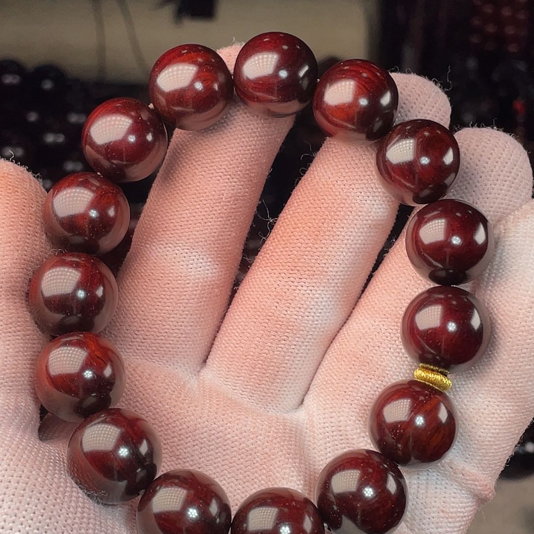 檀香紫檀（小叶紫檀）手串/手链心*1.5